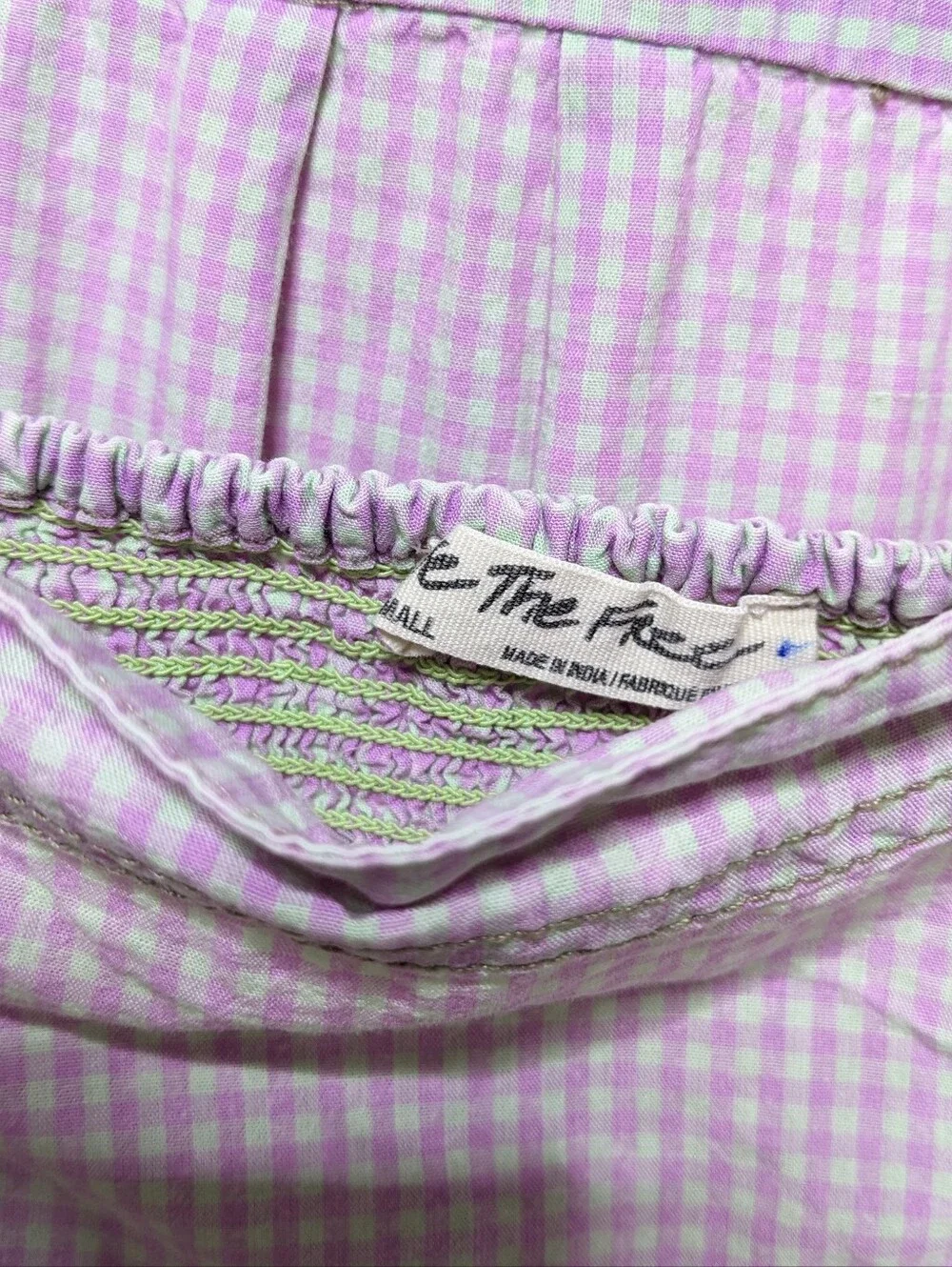 FP We The Free Game Set Match Button Front & Crop Top